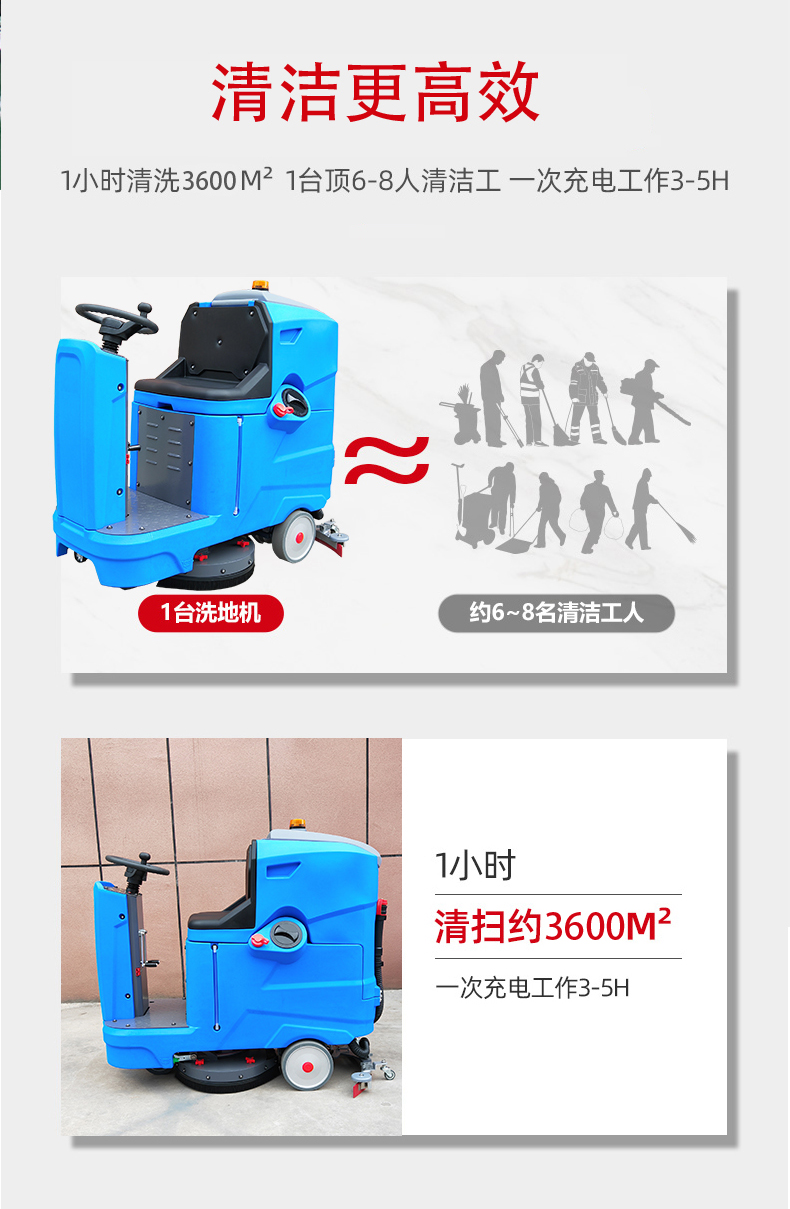 丹东驾驶式洗地机更适合用在高铁站